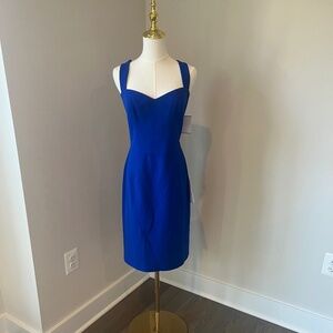 NWT Dress the Population Blue Dress -- sz L